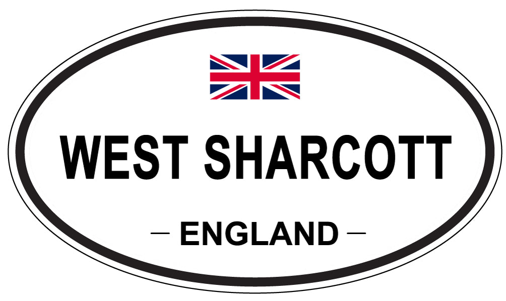 WEST SHARCOTT, ENGLAND - Oval Sticker