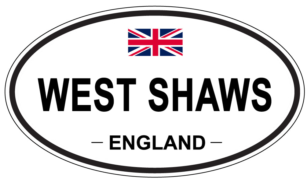 WEST SHAWS, England - Oval Magnet