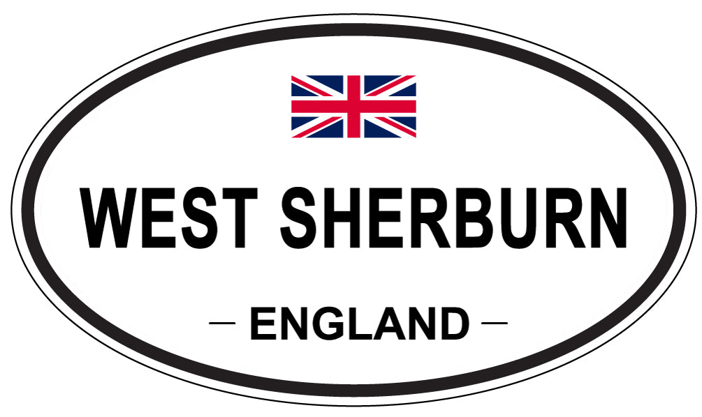 WEST SHERBURN, ENGLAND - Oval Sticker