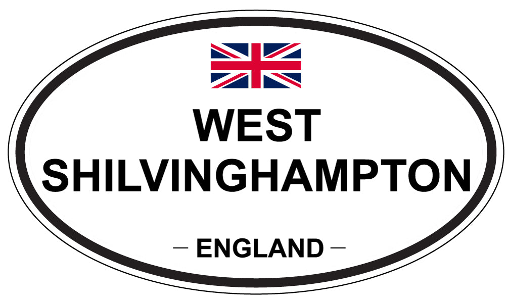 WEST SHILVINGHAMPTON, ENGLAND - Oval Sticker