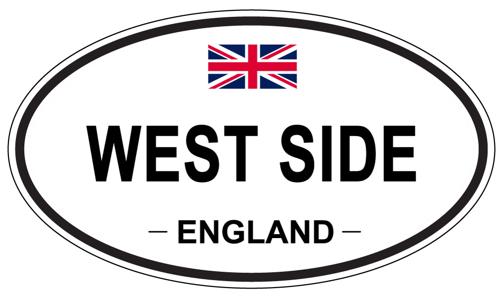 WEST SIDE, England - Oval Magnet