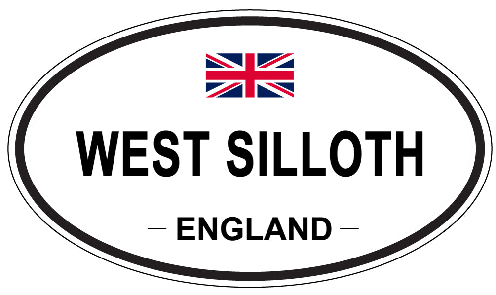WEST SILLOTH, ENGLAND - Oval Sticker