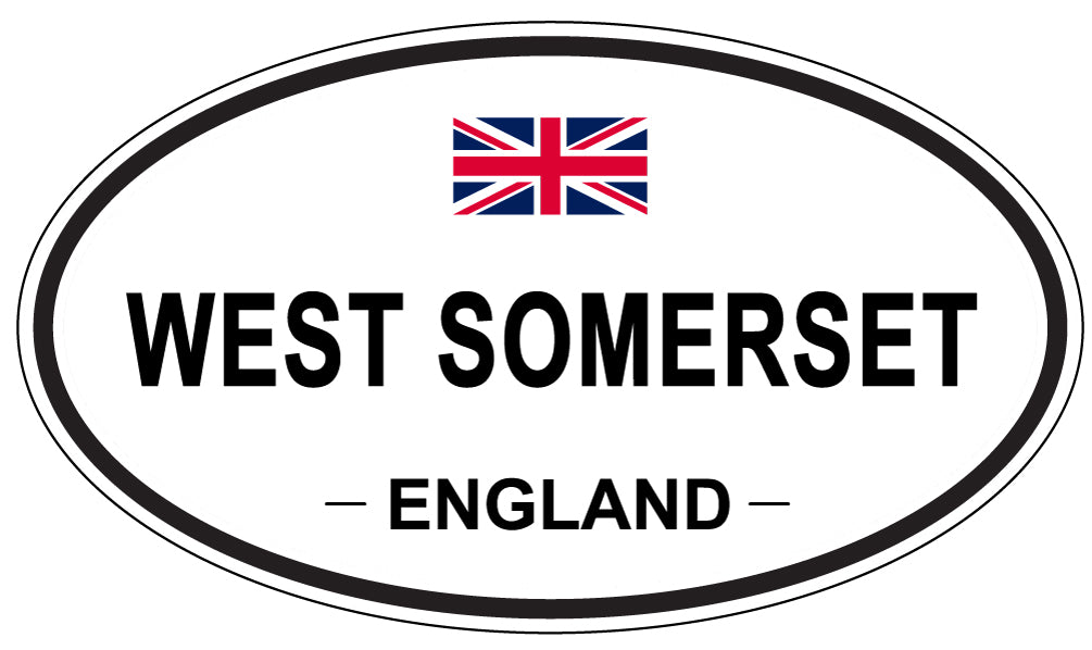 WEST SOMERSET, England - Oval Magnet