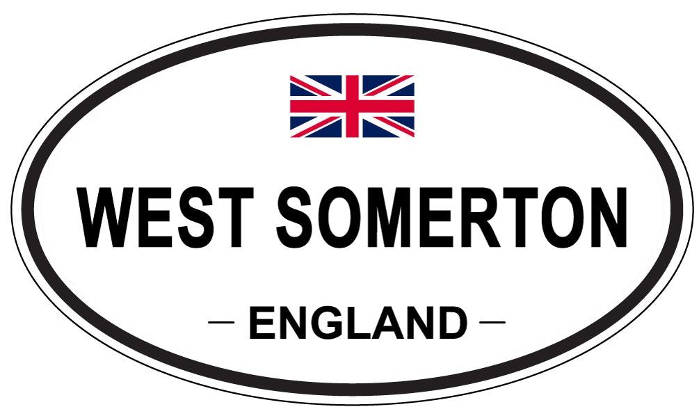 WEST SOMERTON, ENGLAND - Oval Sticker