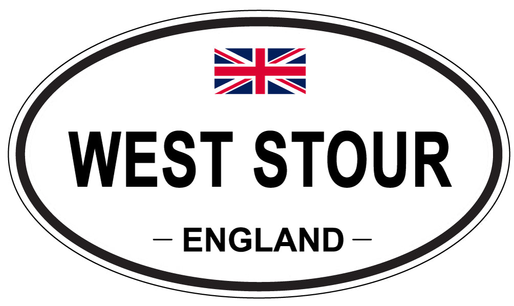 WEST STOUR, ENGLAND - Oval Sticker