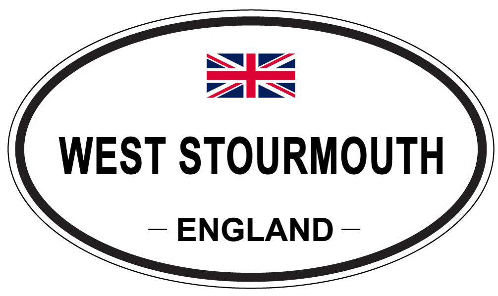WEST STOURMOUTH, ENGLAND - Oval Sticker