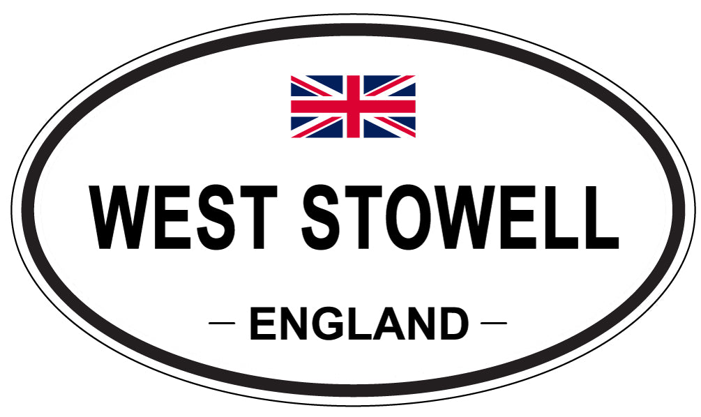 WEST STOWELL, ENGLAND - Oval Sticker