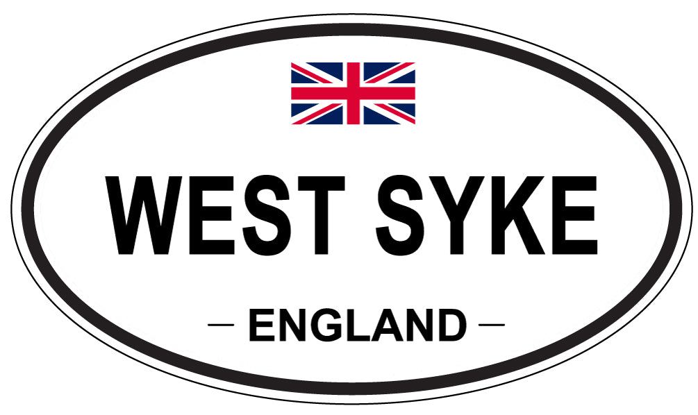 WEST SYKE, ENGLAND - Oval Sticker