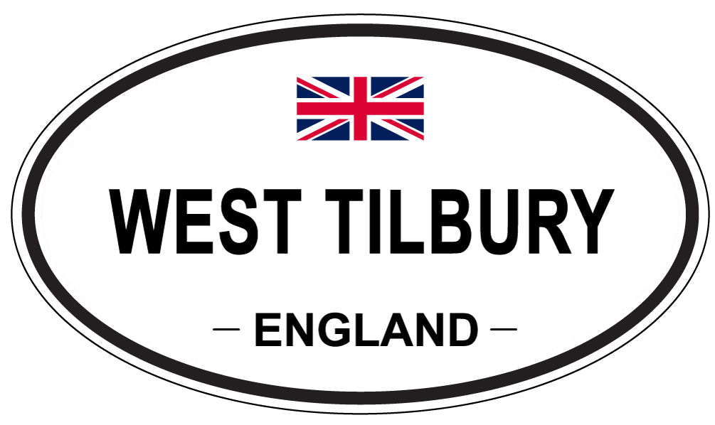 WEST TILBURY, ENGLAND - Oval Sticker