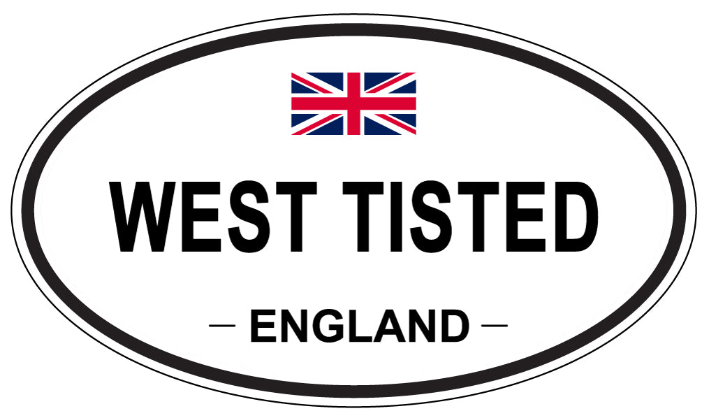WEST TISTED, ENGLAND - Oval Sticker