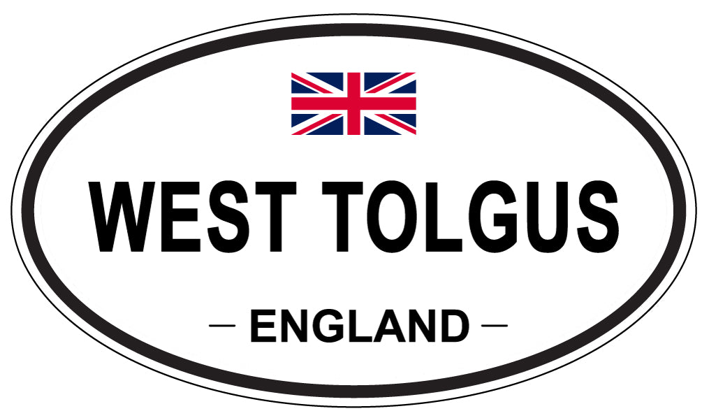 WEST TOLGUS, ENGLAND - Oval Sticker