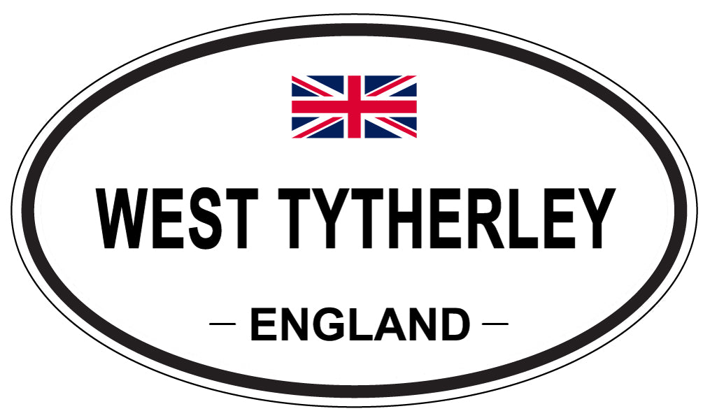 WEST TYTHERLEY, ENGLAND - Oval Sticker
