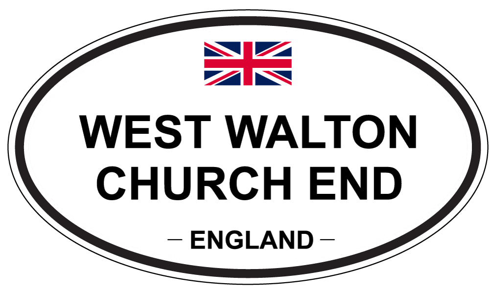 WEST WALTON CHURCH END, England - Oval Magnet