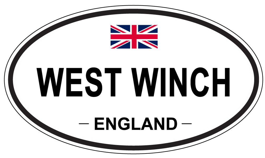 WEST WINCH, ENGLAND - Oval Sticker