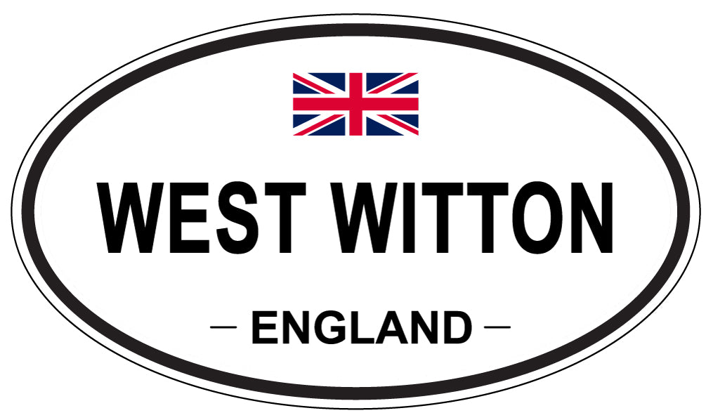 WEST WITTON, ENGLAND - Oval Sticker