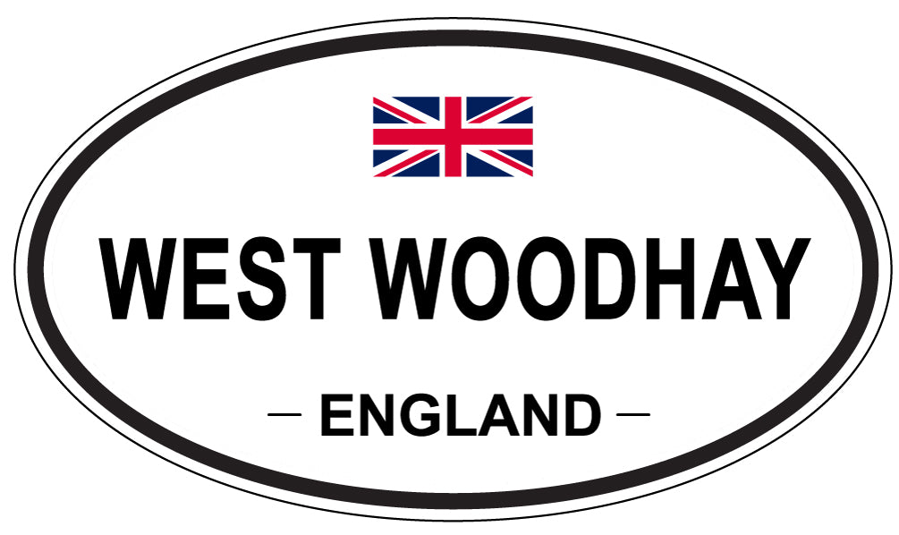 WEST WOODHAY, ENGLAND - Oval Sticker