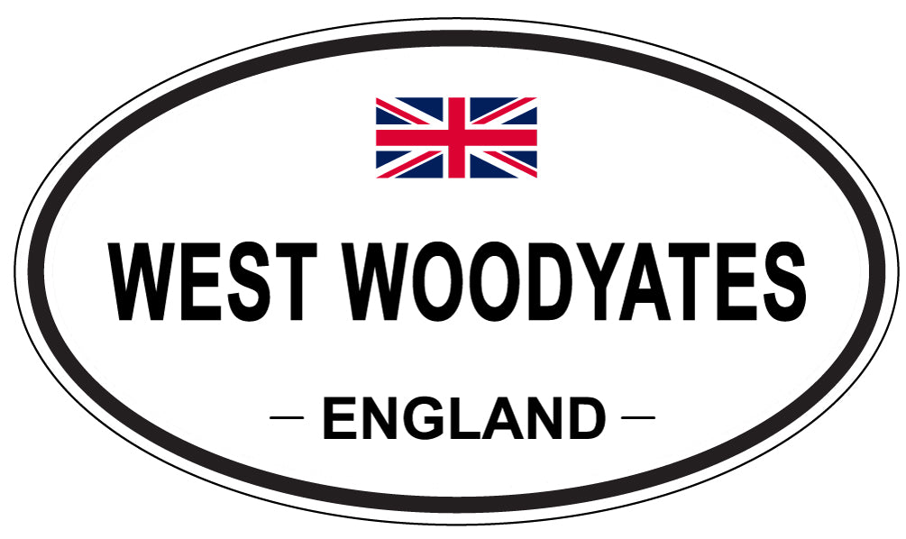 WEST WOODYATES, ENGLAND - Oval Sticker