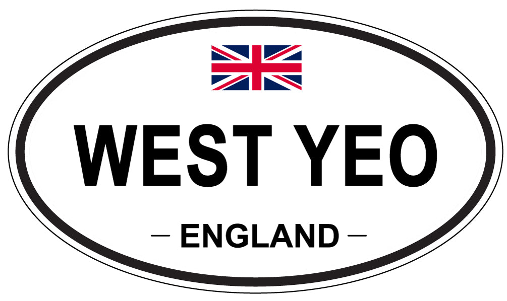 WEST YEO, ENGLAND - Oval Sticker