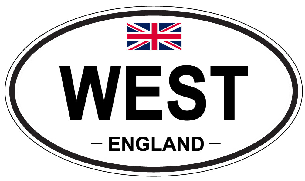 WEST, ENGLAND - Oval Sticker