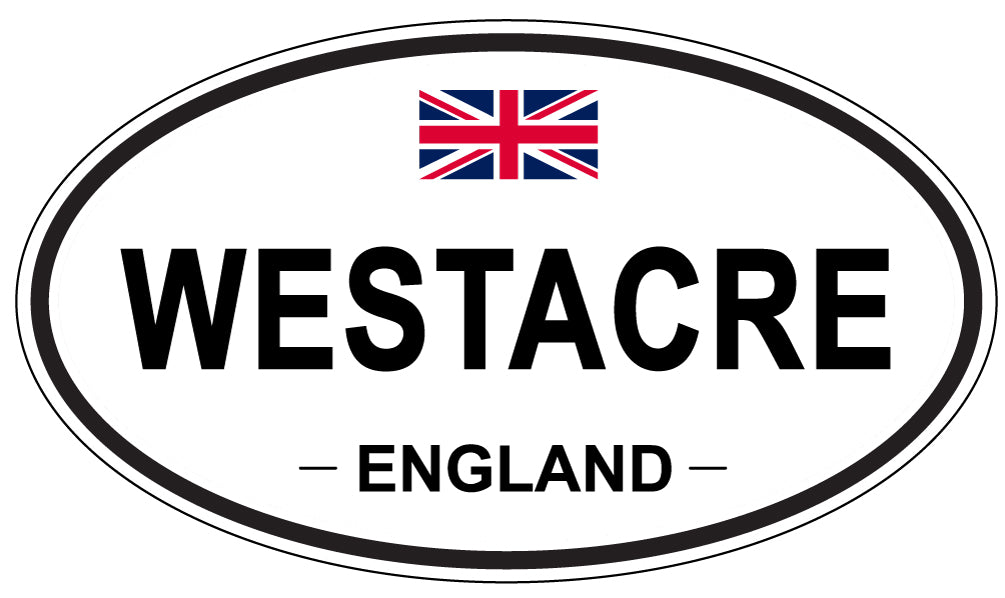 WESTACRE, England - Oval Magnet