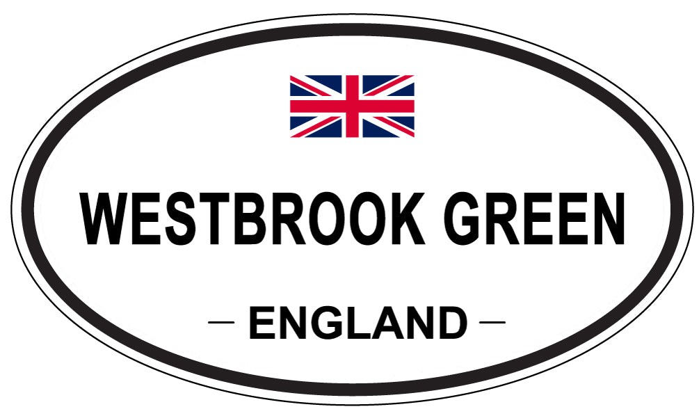 WESTBROOK GREEN, ENGLAND - Oval Sticker