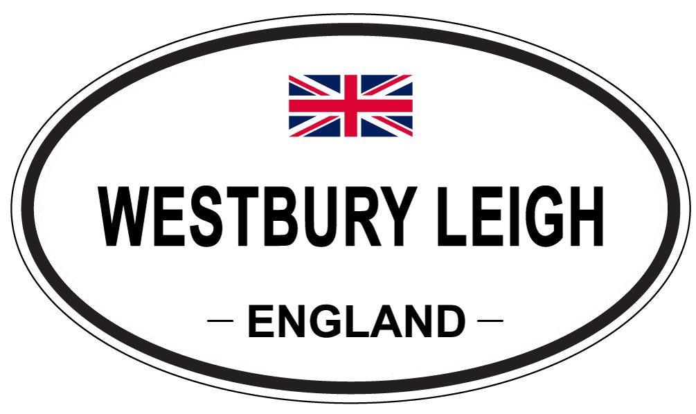 WESTBURY LEIGH, ENGLAND - Oval Sticker