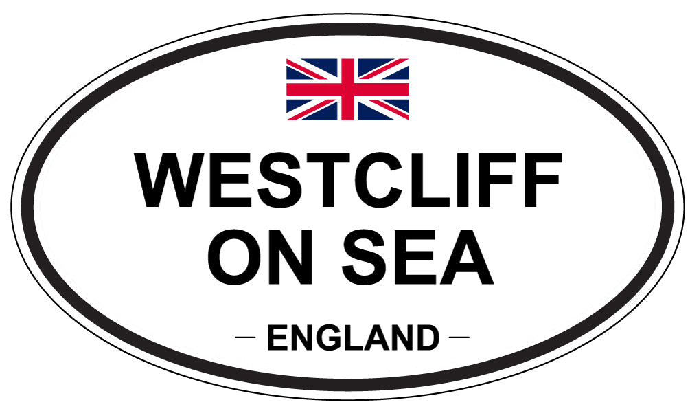 WESTCLIFF ON SEA, ENGLAND - Oval Sticker