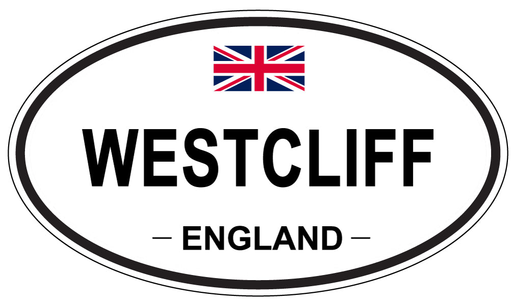 WESTCLIFF, ENGLAND - Oval Sticker