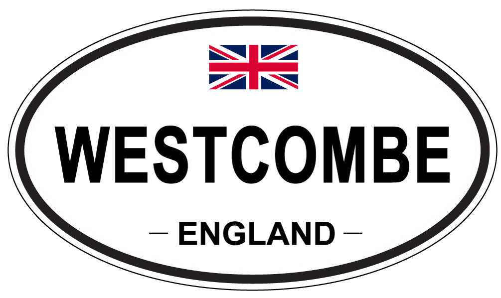 WESTCOMBE, ENGLAND - Oval Sticker