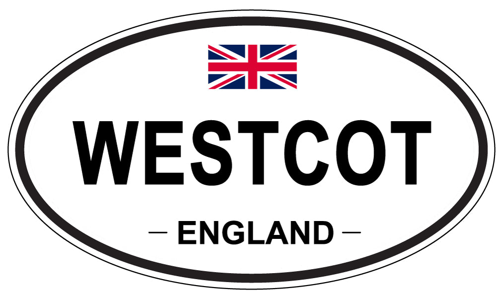 WESTCOT, ENGLAND - Oval Sticker