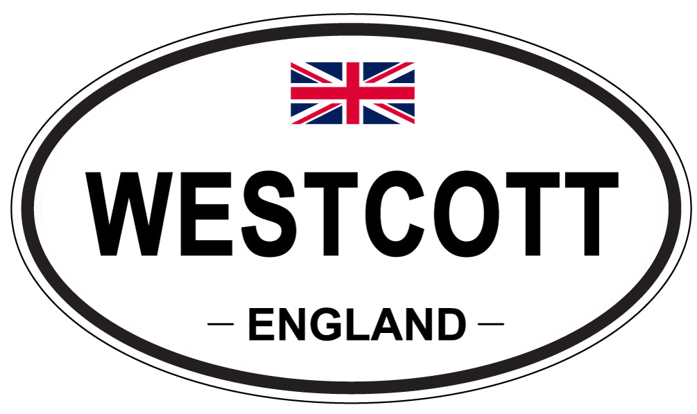 WESTCOTT, ENGLAND - Oval Sticker
