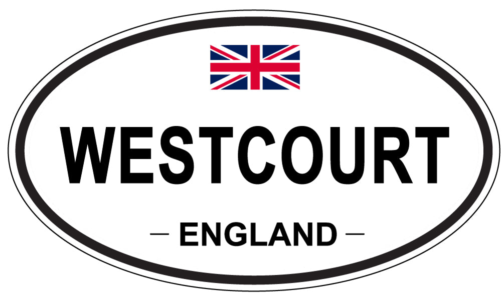 WESTCOURT, ENGLAND - Oval Sticker