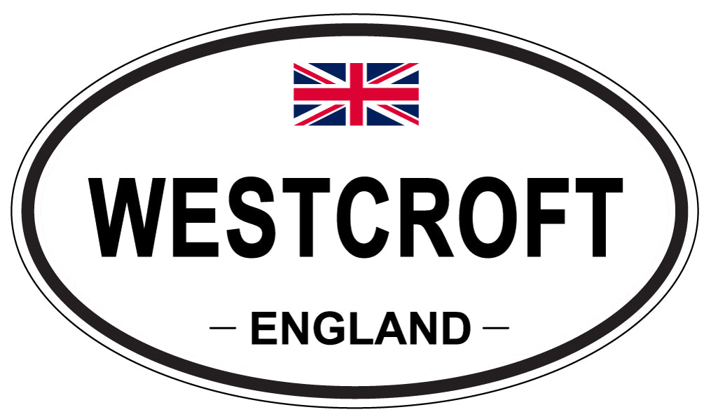 WESTCROFT, ENGLAND - Oval Sticker