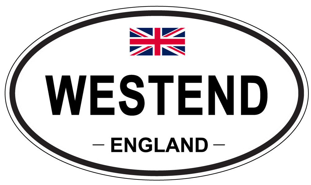 WESTEND, ENGLAND - Oval Sticker
