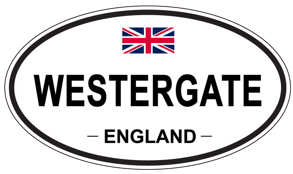 WESTERGATE, ENGLAND - Oval Sticker