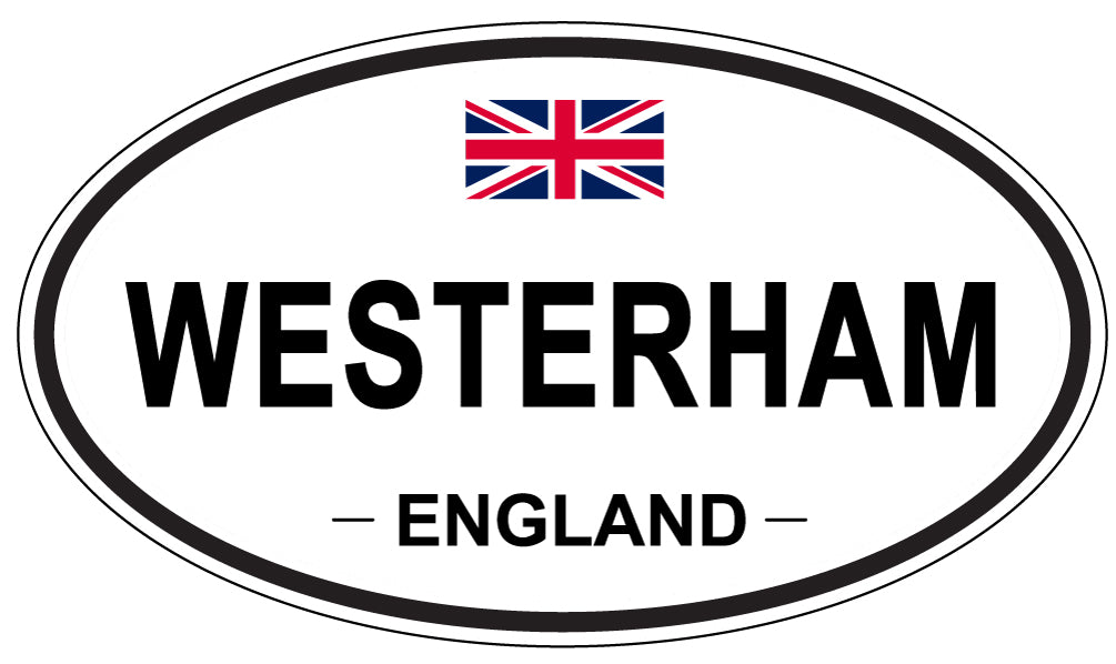 WESTERHAM, ENGLAND - Oval Sticker