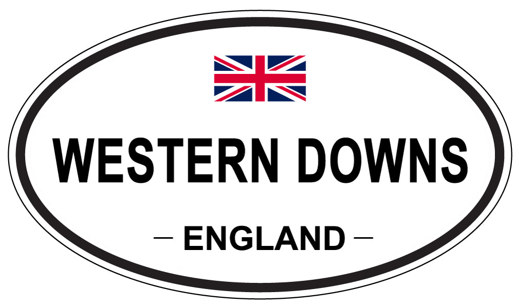 WESTERN DOWNS, England - Oval Magnet