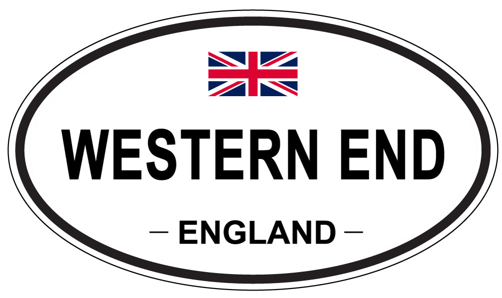 WESTERN END, England - Oval Magnet