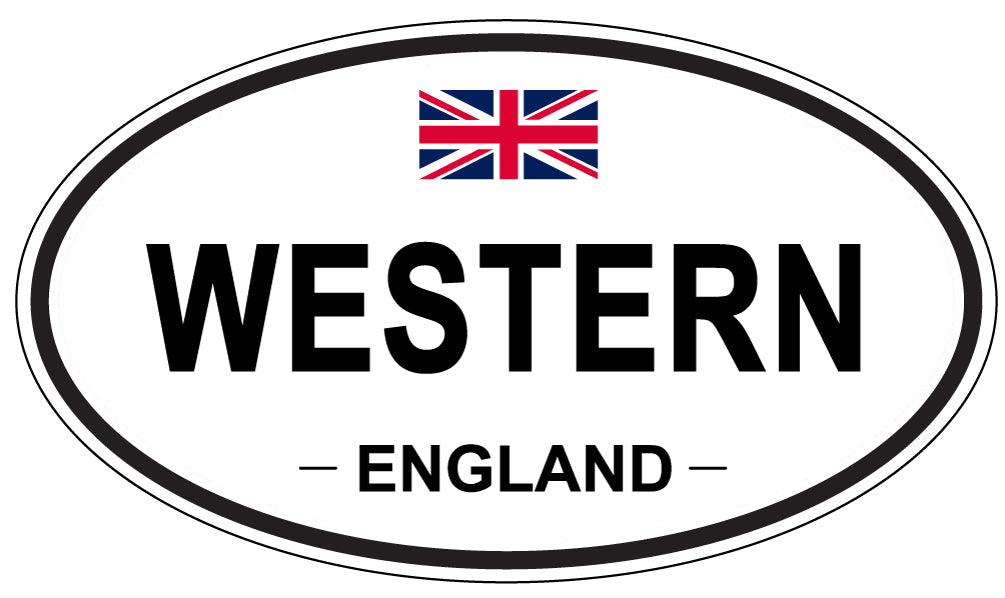 WESTERN, ENGLAND - Oval Sticker