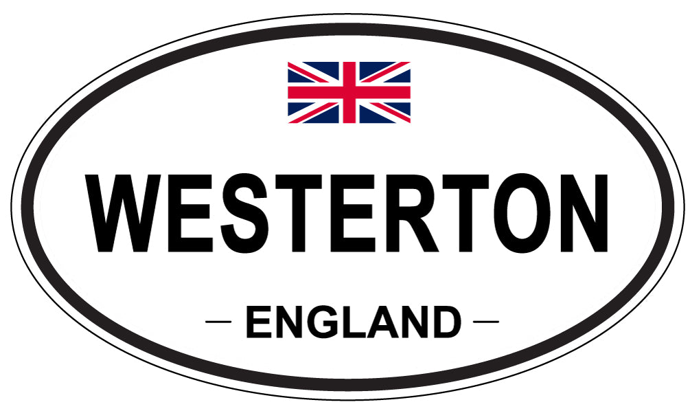 WESTERTON, ENGLAND - Oval Sticker