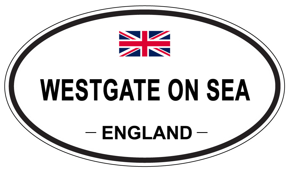 WESTGATE ON SEA, ENGLAND - Oval Sticker