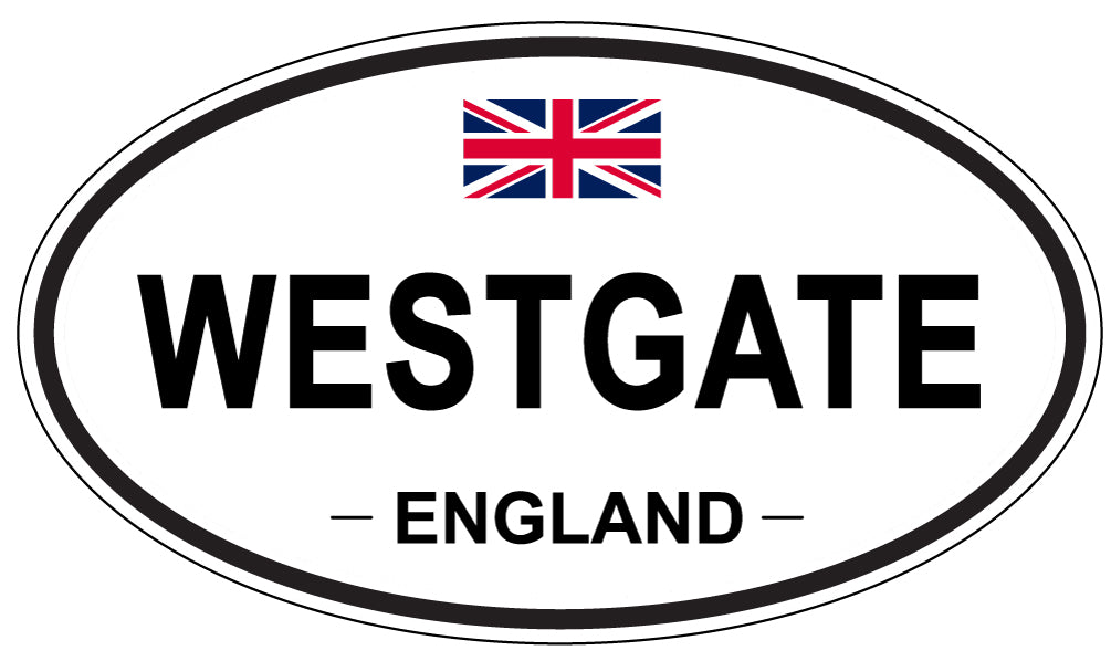 WESTGATE, ENGLAND - Oval Sticker