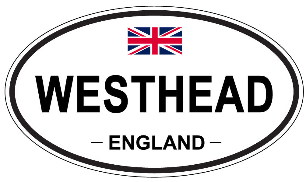 WESTHEAD, ENGLAND - Oval Sticker