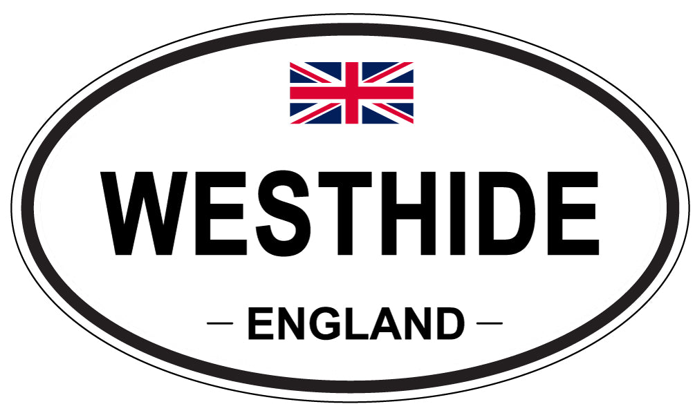 WESTHIDE, ENGLAND - Oval Sticker