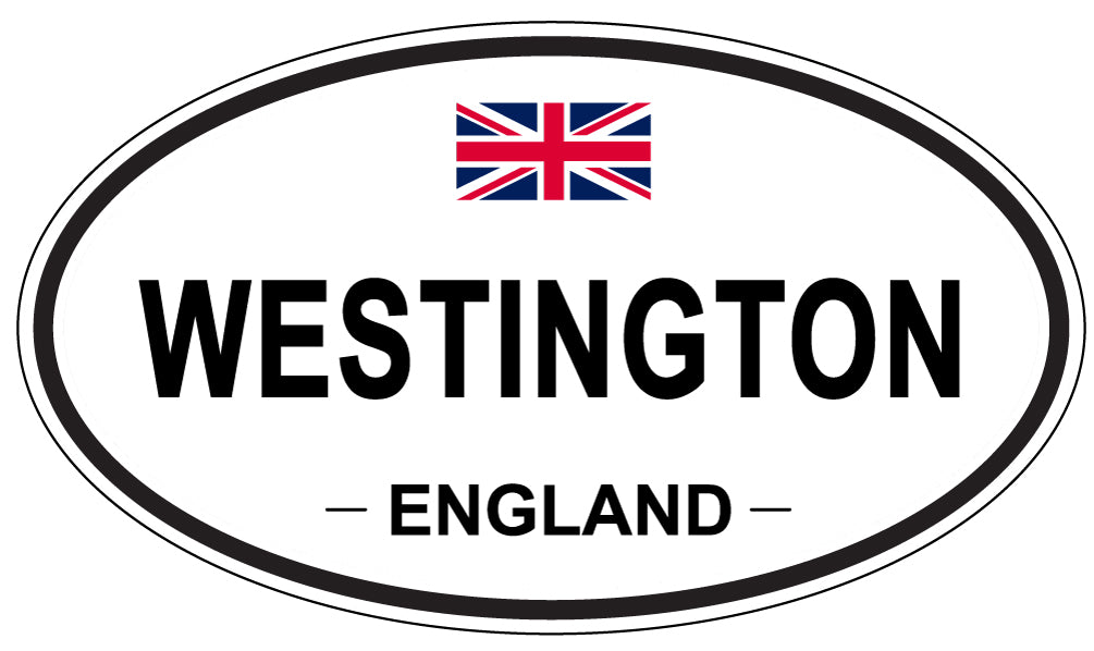 WESTINGTON, ENGLAND - Oval Sticker