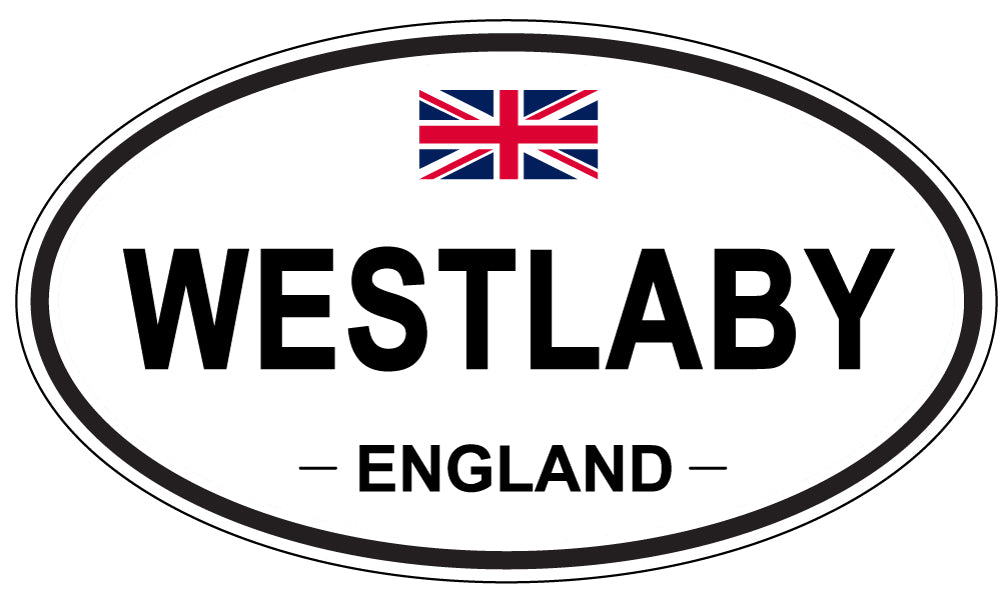 WESTLABY, ENGLAND - Oval Sticker
