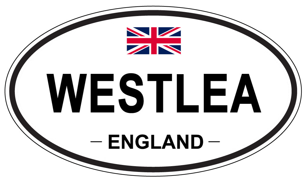 WESTLEA, ENGLAND - Oval Sticker