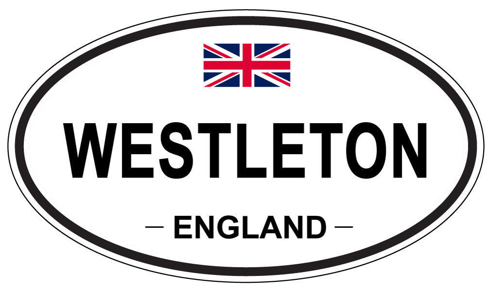 WESTLETON, ENGLAND - Oval Sticker