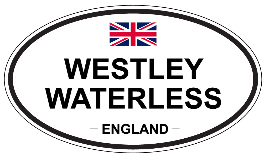 WESTLEY WATERLESS, ENGLAND - Oval Sticker