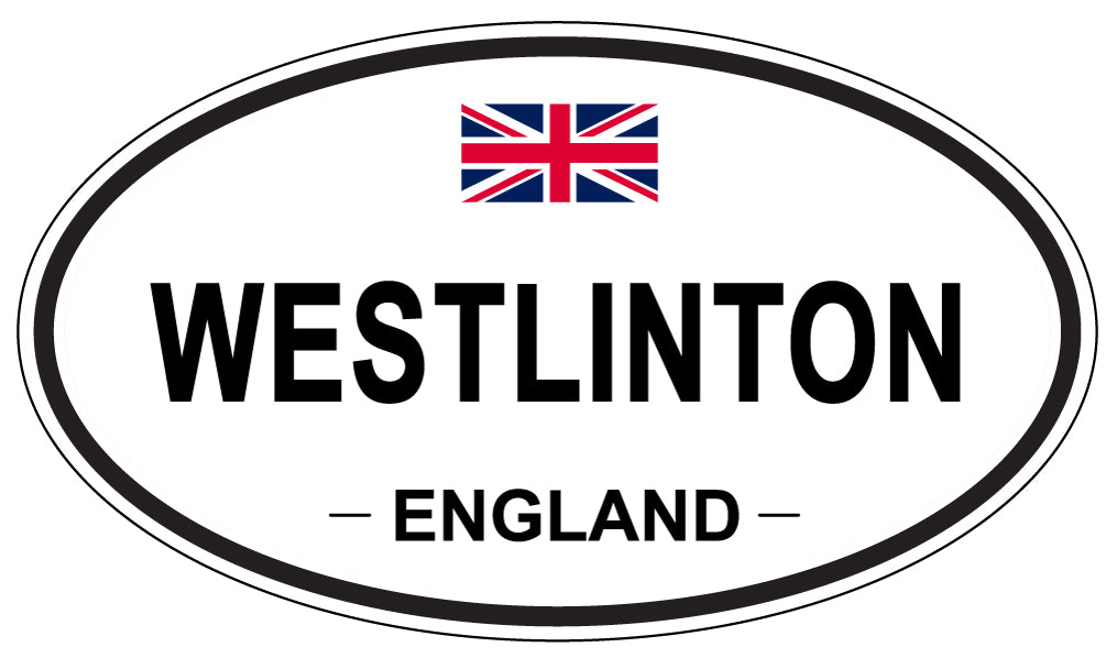 WESTLINTON, ENGLAND - Oval Sticker
